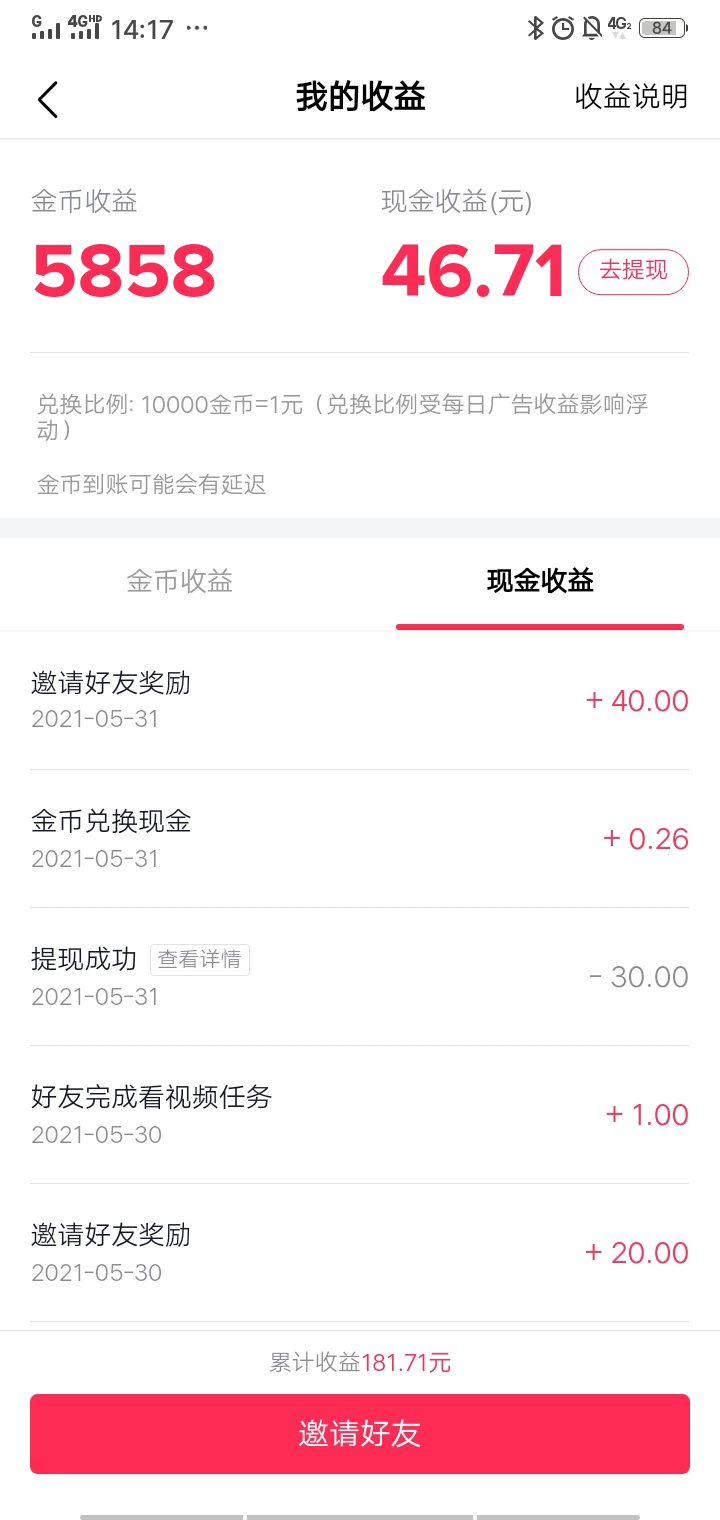抖音极速版还不错，随便拉几个人100多到手，老哥们搞了没有


86 / 作者:猫九先生 / 