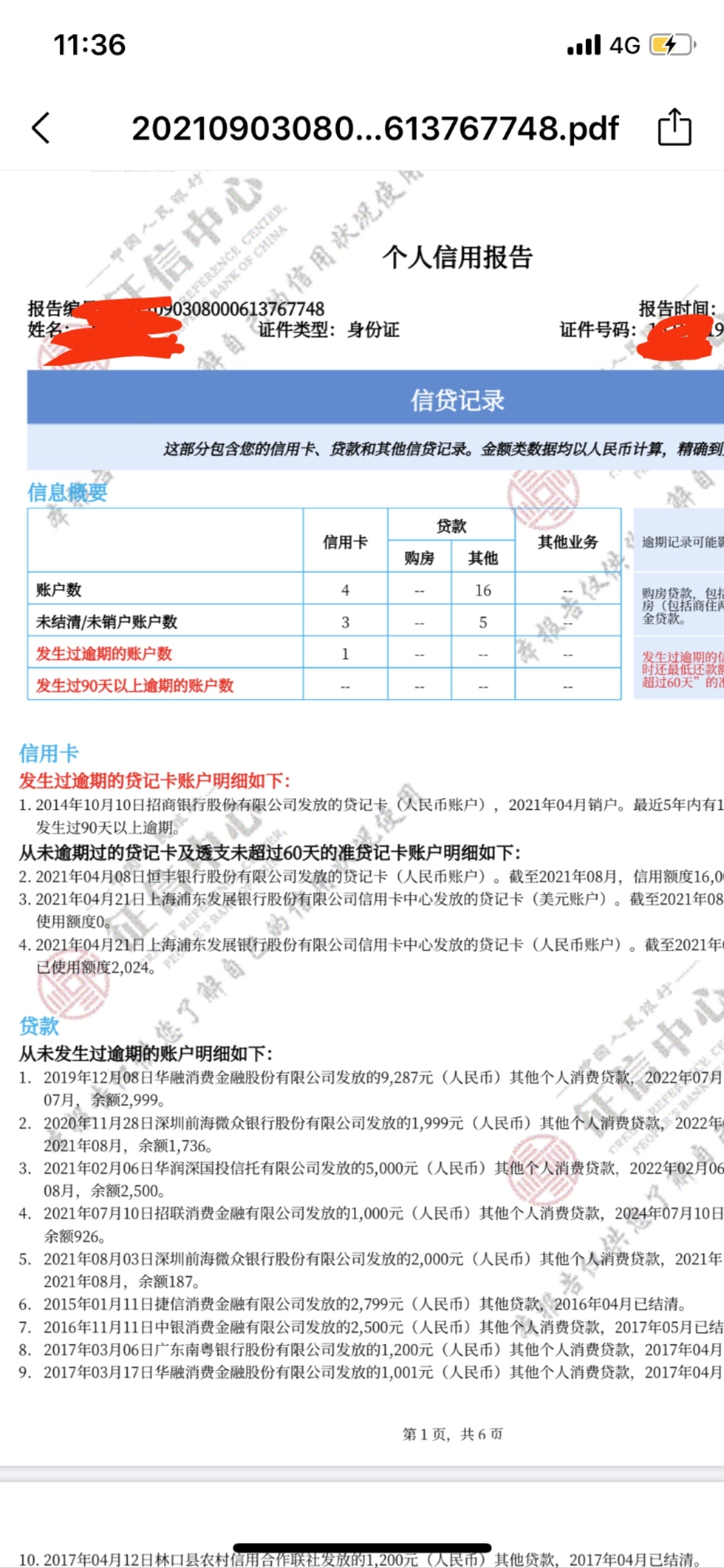 老哥们，懂行的专家能不能帮我看看我这种信用报告是不是就是黑户了，需要多久才能不是20 / 作者:爱坤一生 / 