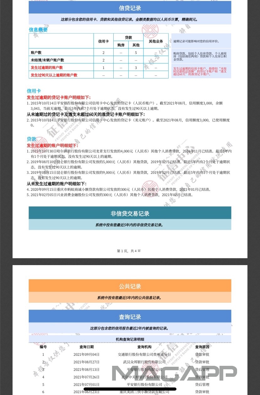 有没有老哥帮忙看下这个信用报告，我明明去年5月份收到了衢州仲裁委员会你我贷和广州8 / 作者:帆帆帆帆777 / 