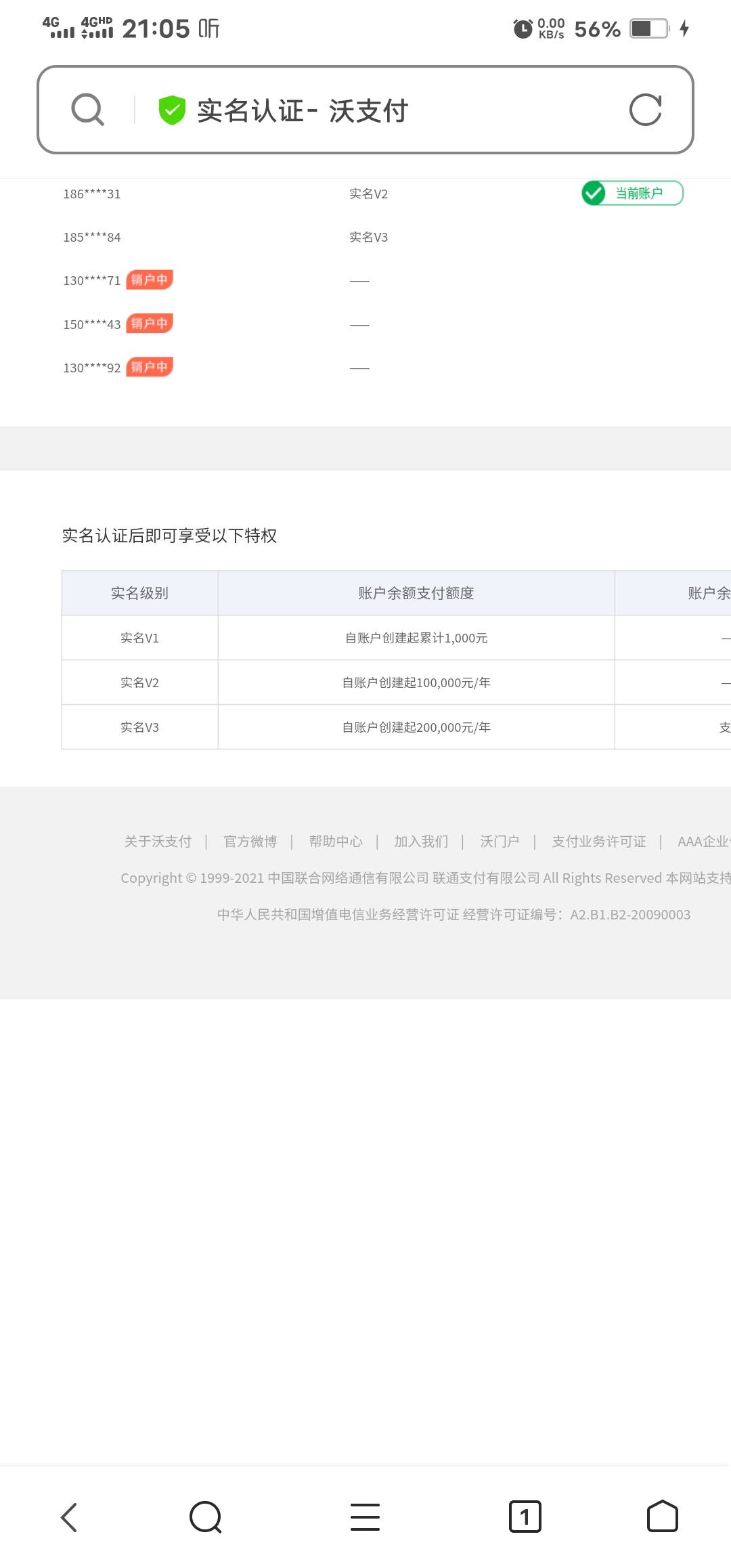 联通APP中了5个20.22 沃钱包以前不用的联通号实名满五了 怪不得我和多号实名不了 一定4 / 作者:椎名優奈 / 