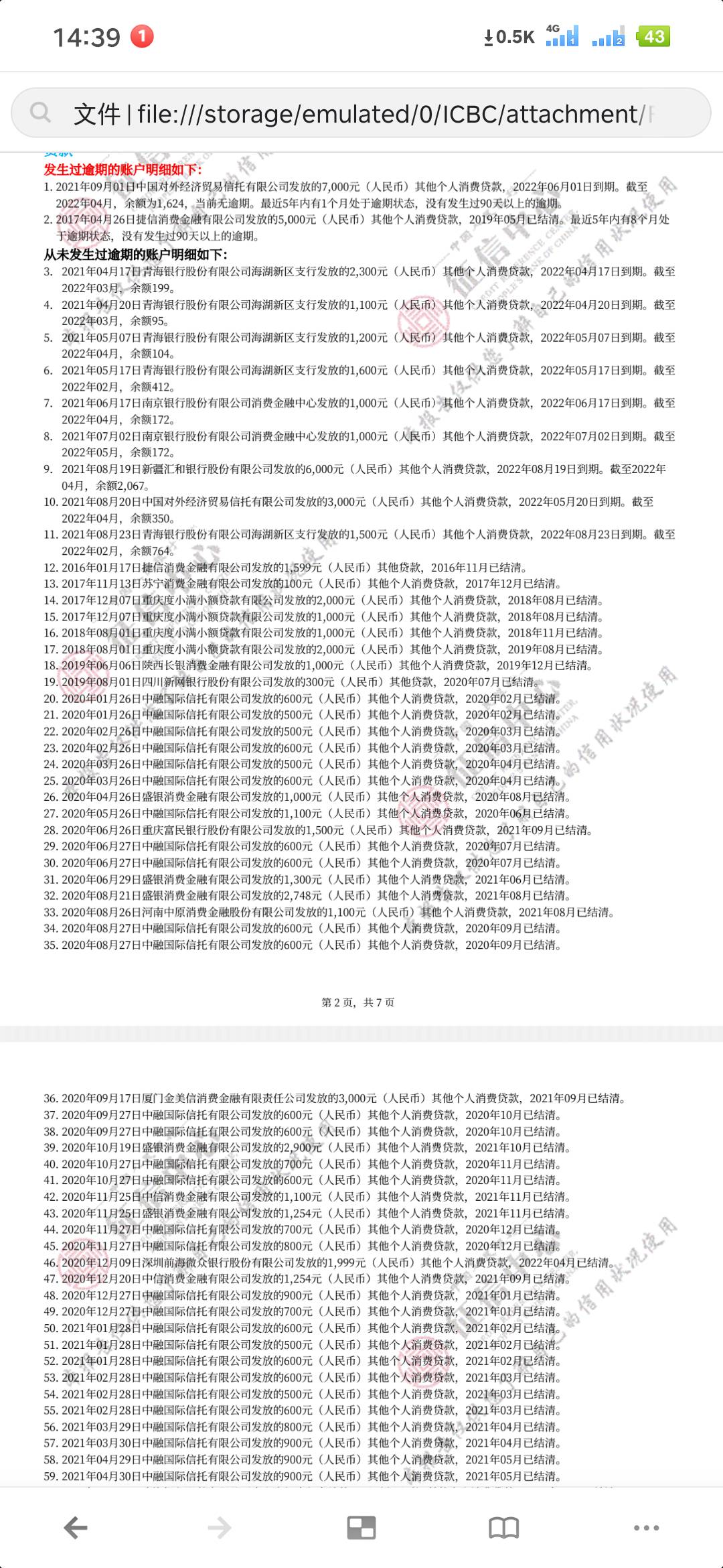 我这个信用报告还有希望下款?是不是黑了











10 / 作者:可能你看吧 / 