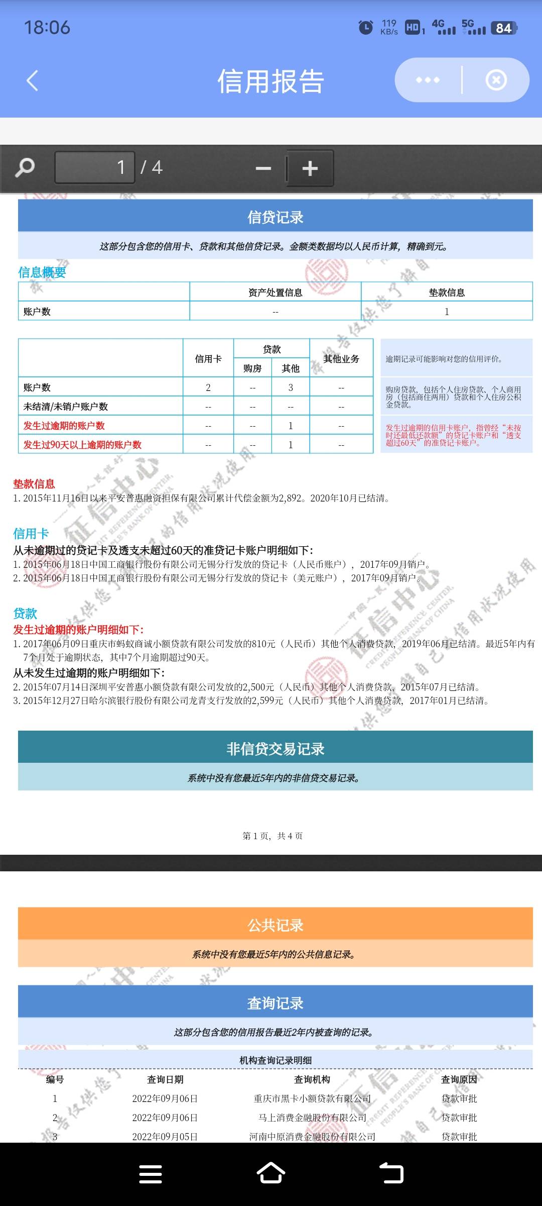 XYK现在哪家好申请通过的，信用报告上有双呗逾期，也有平安i贷代偿，工商，佰仟，没有87 / 作者:二次入坑 / 