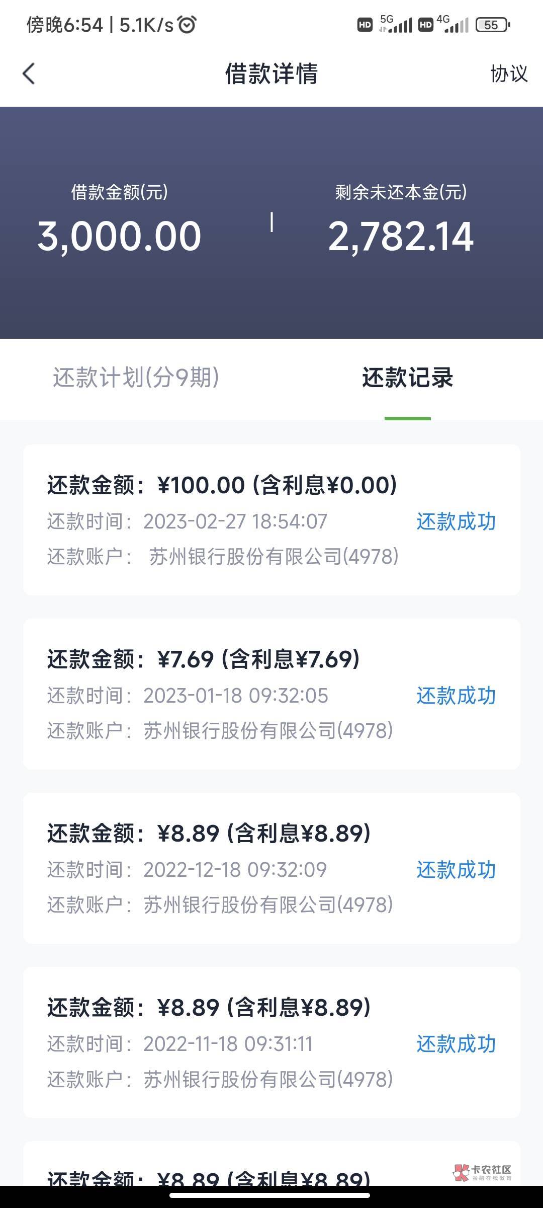 苏州银行好贷抗疫金人人3000。于2月18号逾期。到现在为止已逾期40天。期间客服打过三62 / 作者:好好做个卡农人 / 