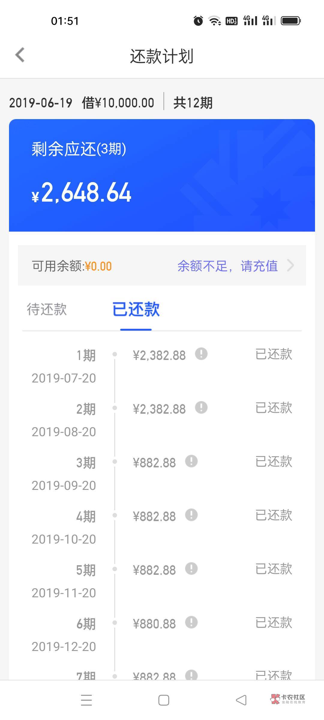 你我贷3年了，还在。天天打发信息给1000结清，给毛！服务费不退，不给！


63 / 作者:错别字2 / 