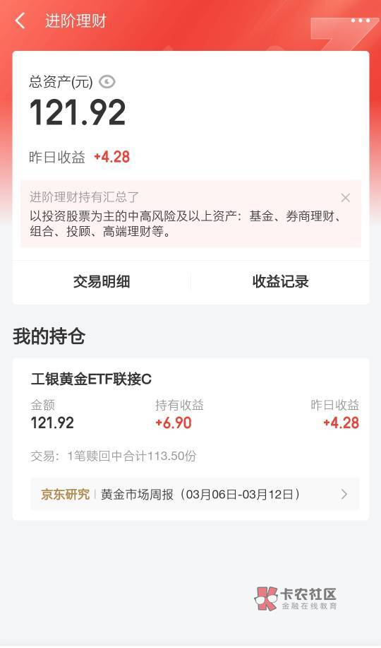 近期欧美银行暴雷，黄金暴涨，京东金融活动买100工银黄金ETF送1.5W黄金豆折合15毛，昨95 / 作者:安冉001 / 