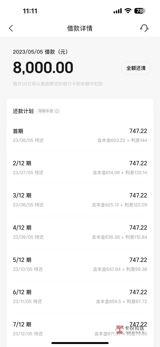 美团下款了8000 元。请求加精，一直不能借，今天给下款了！



46 / 作者:卡卡卡小 / 