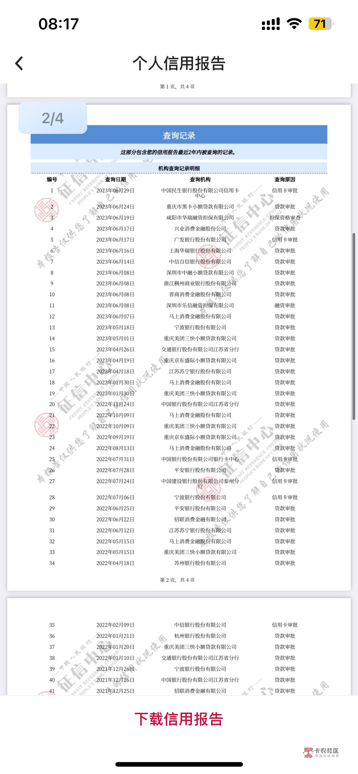 老哥们 我这信用报告黑嘛 申请哪个银行的xyk好过一点  民生秒拒  有社保  公积金 打卡36 / 作者:梁朝伟~ / 