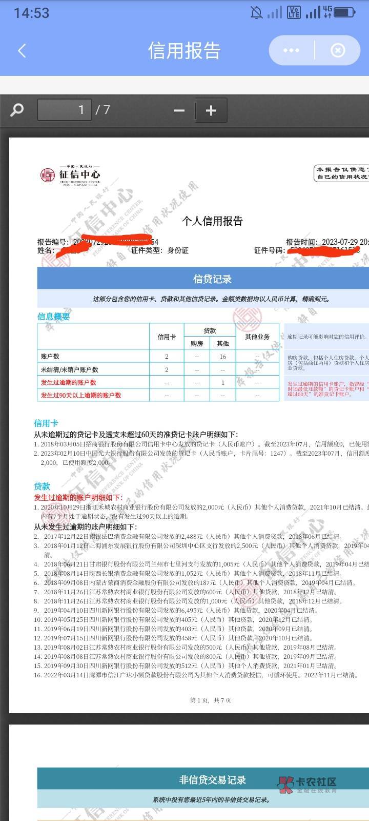 昨天刚查的信用报告，懂的老哥帮看一下，好的话是好到什么程度？烂的话是烂到什么程度71 / 作者:爱颜 / 
