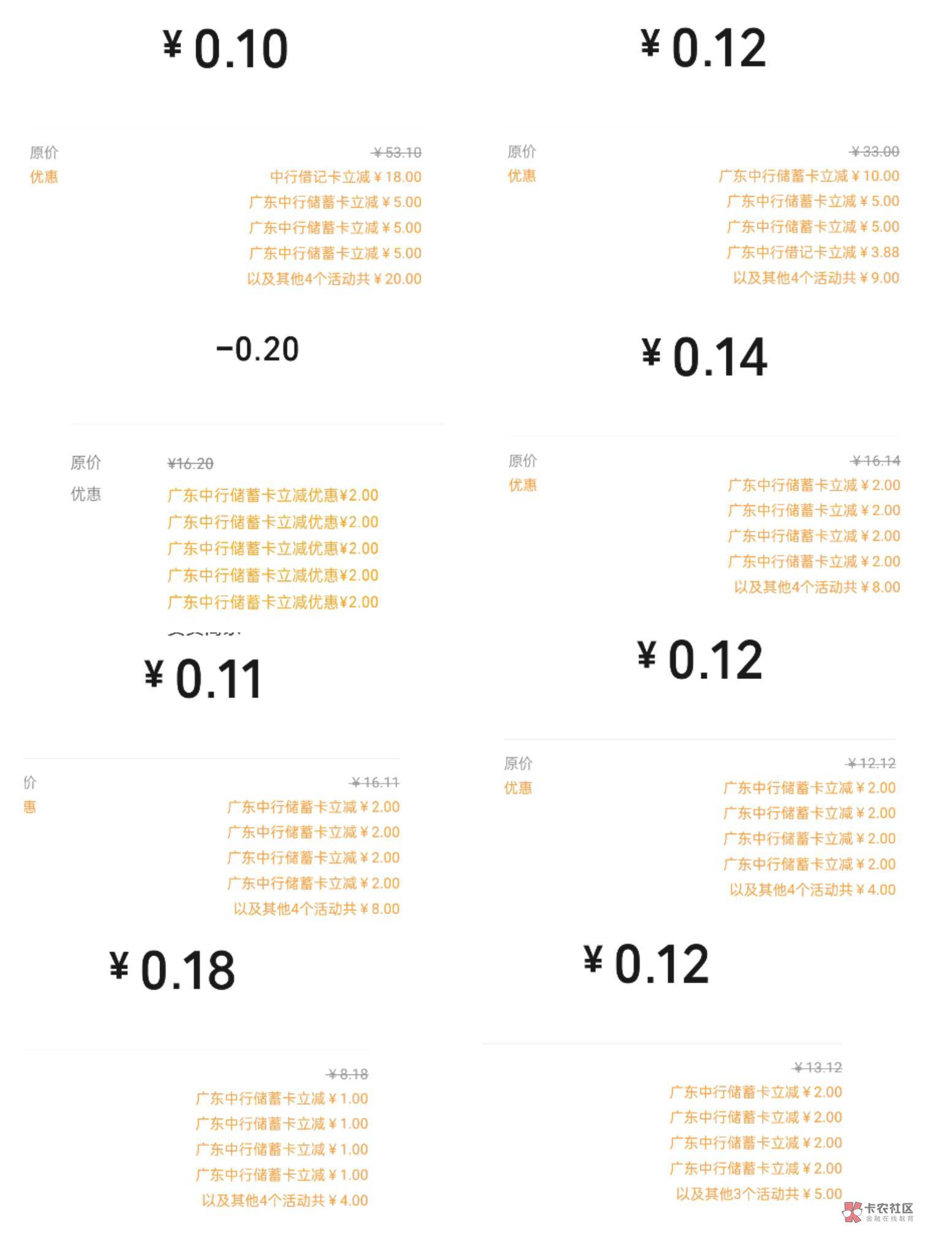 广州中行37个号全部毕业，一共兑换30张喜茶，有两张喜茶一直发货中，立减金弄了167.美14 / 作者:後知_後覺 / 