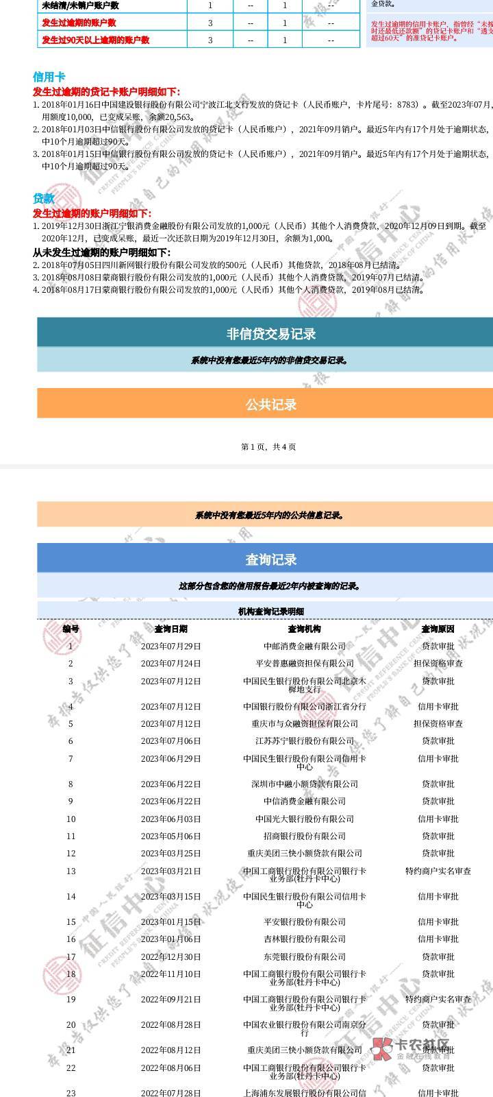 帮我看看信用报告

中信信用卡2021年还清销户了，怎么没有已结清三个字？？浙江宁银是85 / 作者:踏踏米 / 