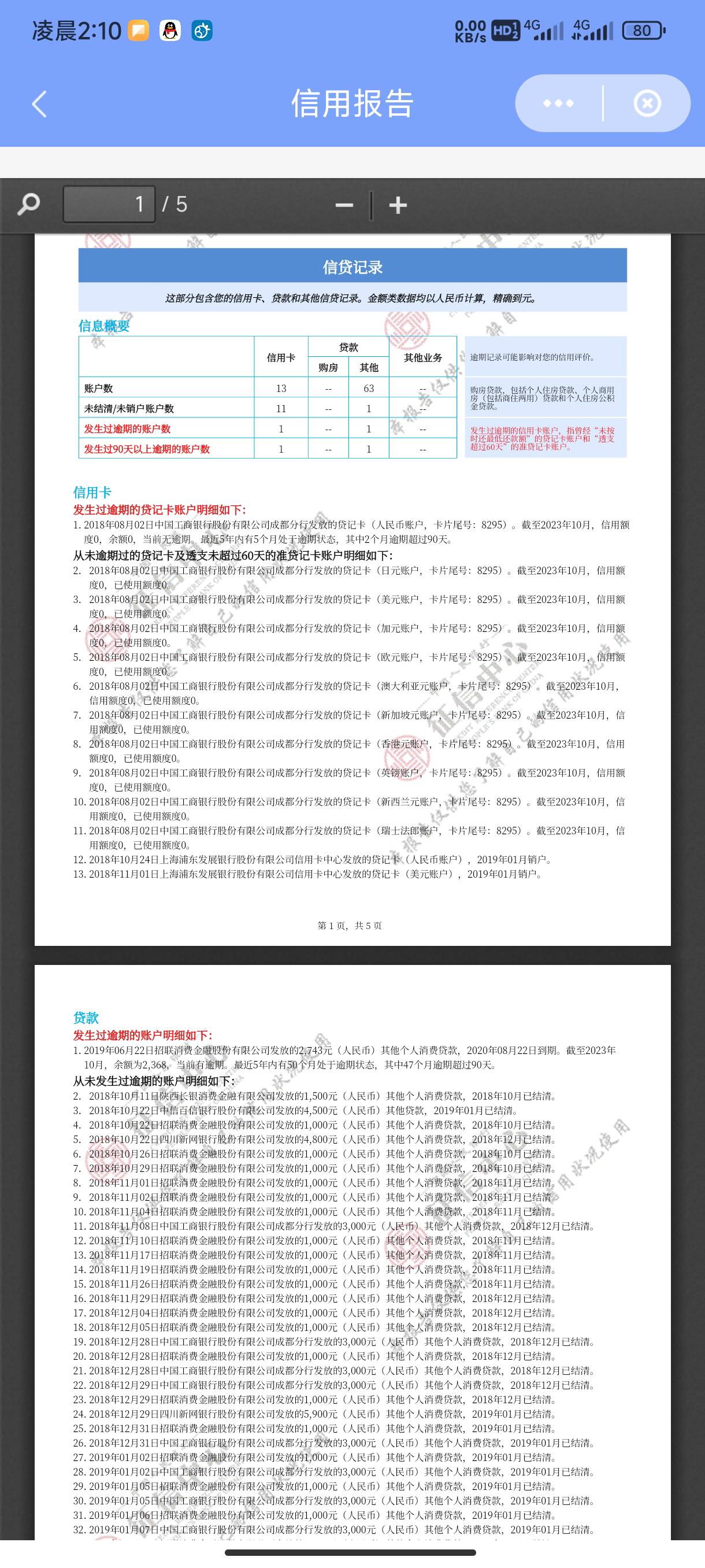 老哥们我这信用报告算黑吗？招联金融一直没还！之前叫呆账现在又变逾期了？

23 / 作者:未来《拥有者》 / 