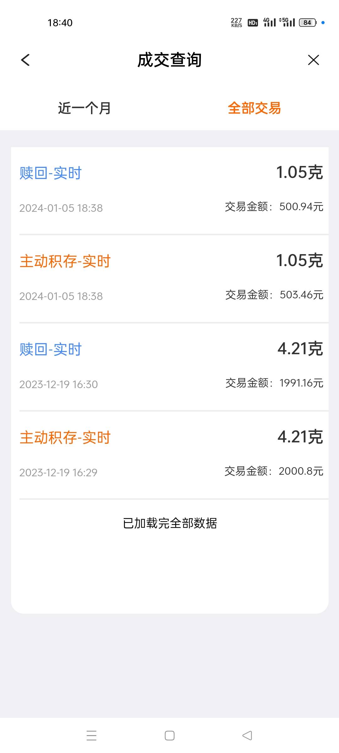 建行生活黄金积存这个不是说买500然后卖500加起来1000就可以了吗，为什么还是没完成？86 / 作者:是隔壁帅哥 / 