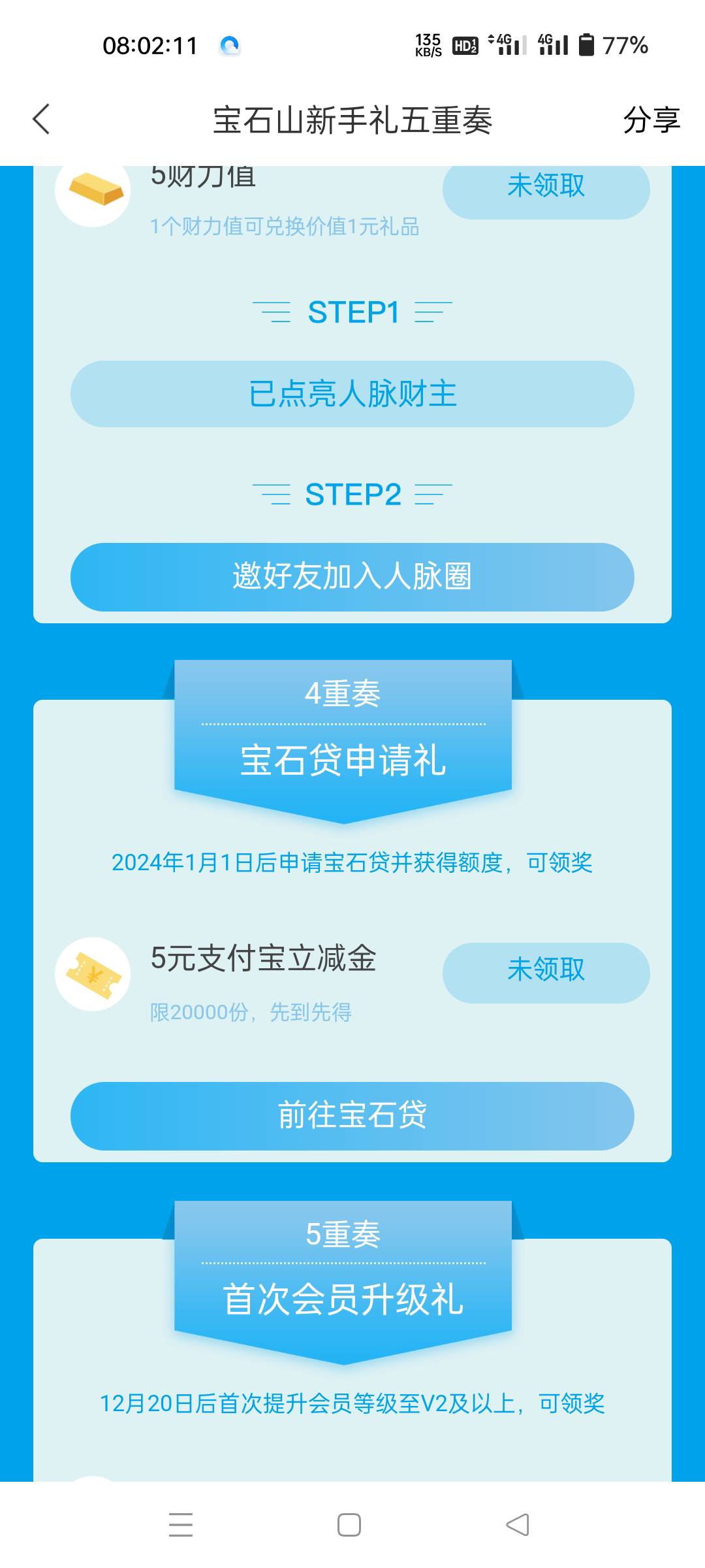 刚吃完杭州的早餐，杭州就送了100话费，就新手五重奏那个活动，贷款5毛没给领，反倒是47 / 作者:Wow! / 