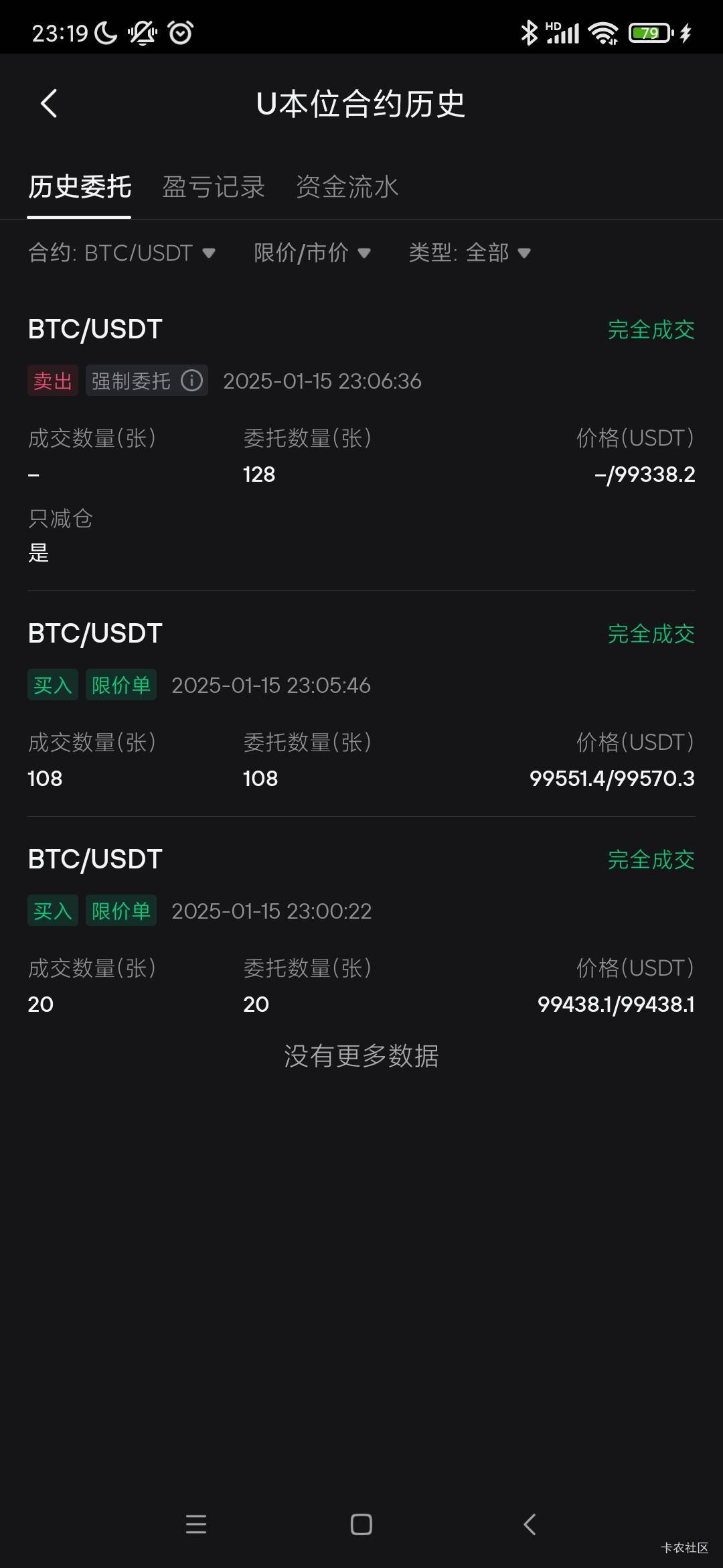 真快100u，125倍二分钟就没了，应该拉4个人，200做多，200做空，利润来回刷

38 / 作者:大风姓郑 / 