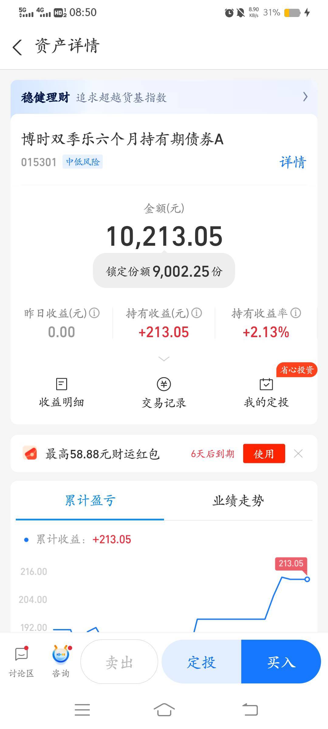 猪脚饭收张基金90天以上的图啊，P的也行求求了。不懂拒绝人，现在买基金又不能马上确97 / 作者:云祁 / 