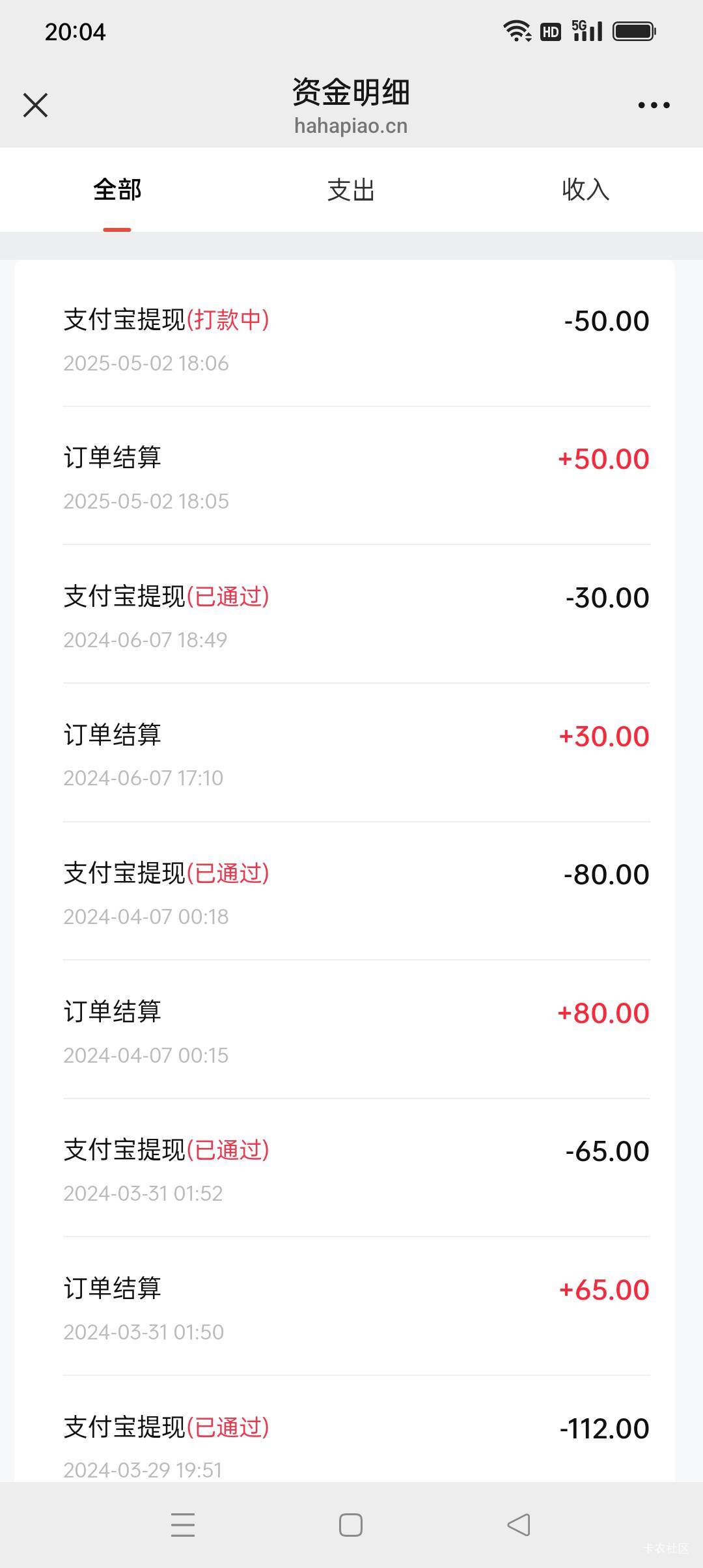 哈哈电影票昨天18点提现的居然还没到，沃日，你们还在用这平台出电影票嘛

46 / 作者:iyz2 / 