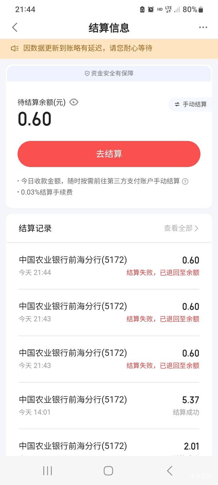 度小满这啥意思，不稳啊。白天T立减都结算了，剩0.6结算不了

55 / 作者:北海控股 / 