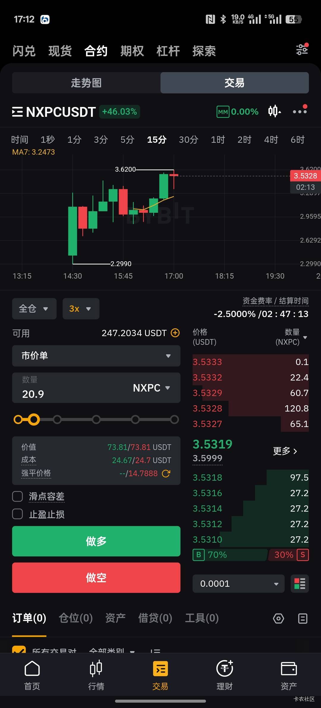 老哥们，新币无脑空还是无脑多

47 / 作者:螃蟹哥 / 