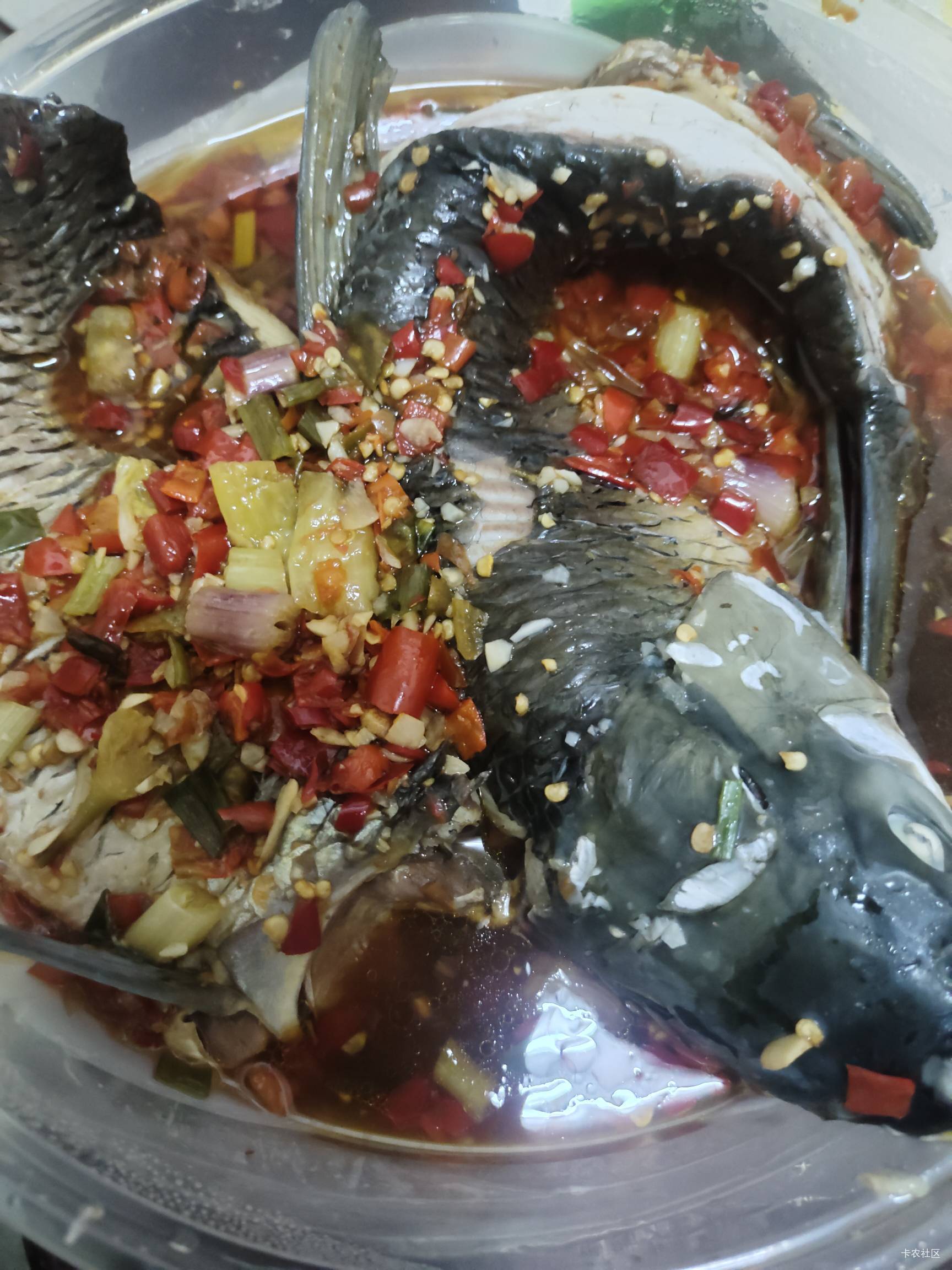 用京东e卡优惠过后，7块搞了个剁椒鱼吃，今天也就这样了

14 / 作者:扛不住了老哥们 / 