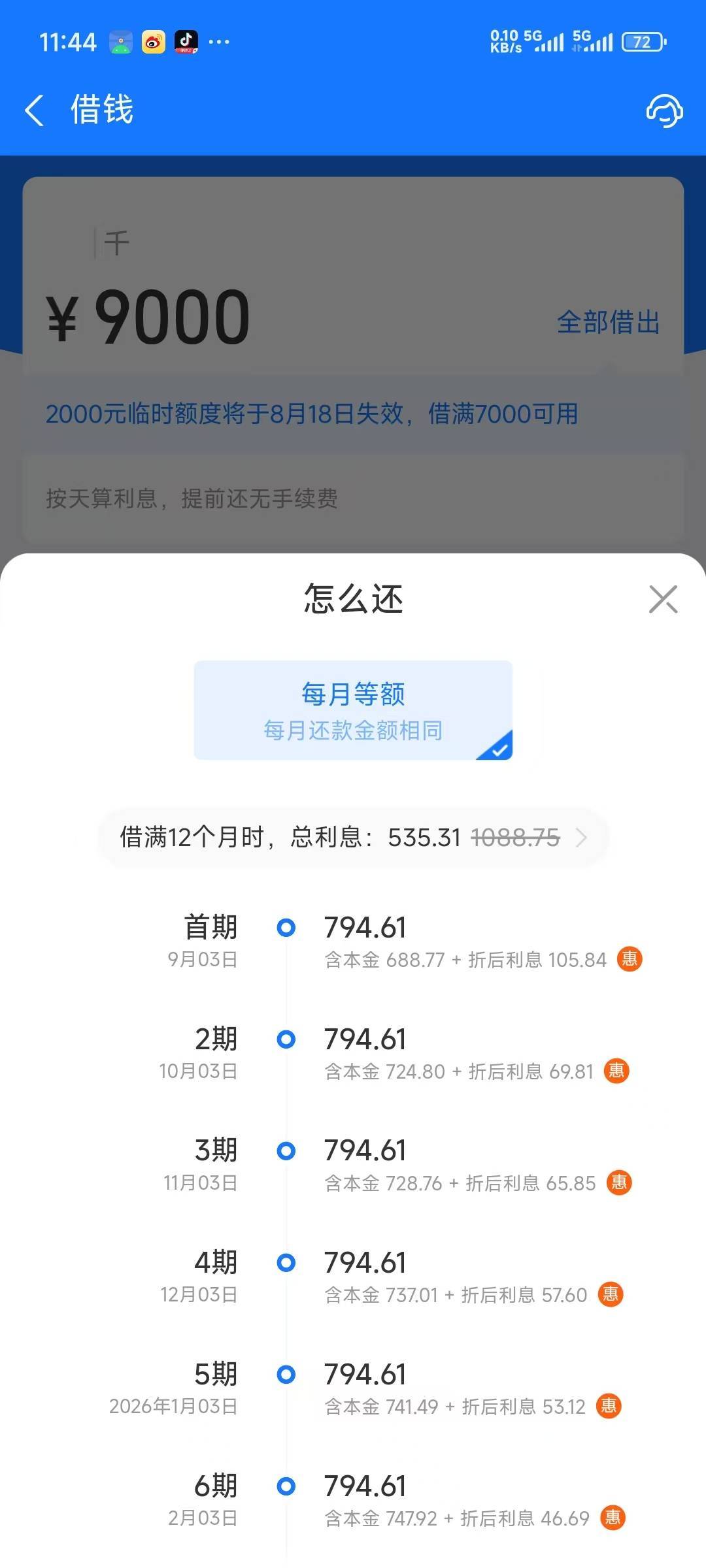 看哭了，借呗动不动就涨额度，想诱惑我借钱

46 / 作者:千年羽 / 