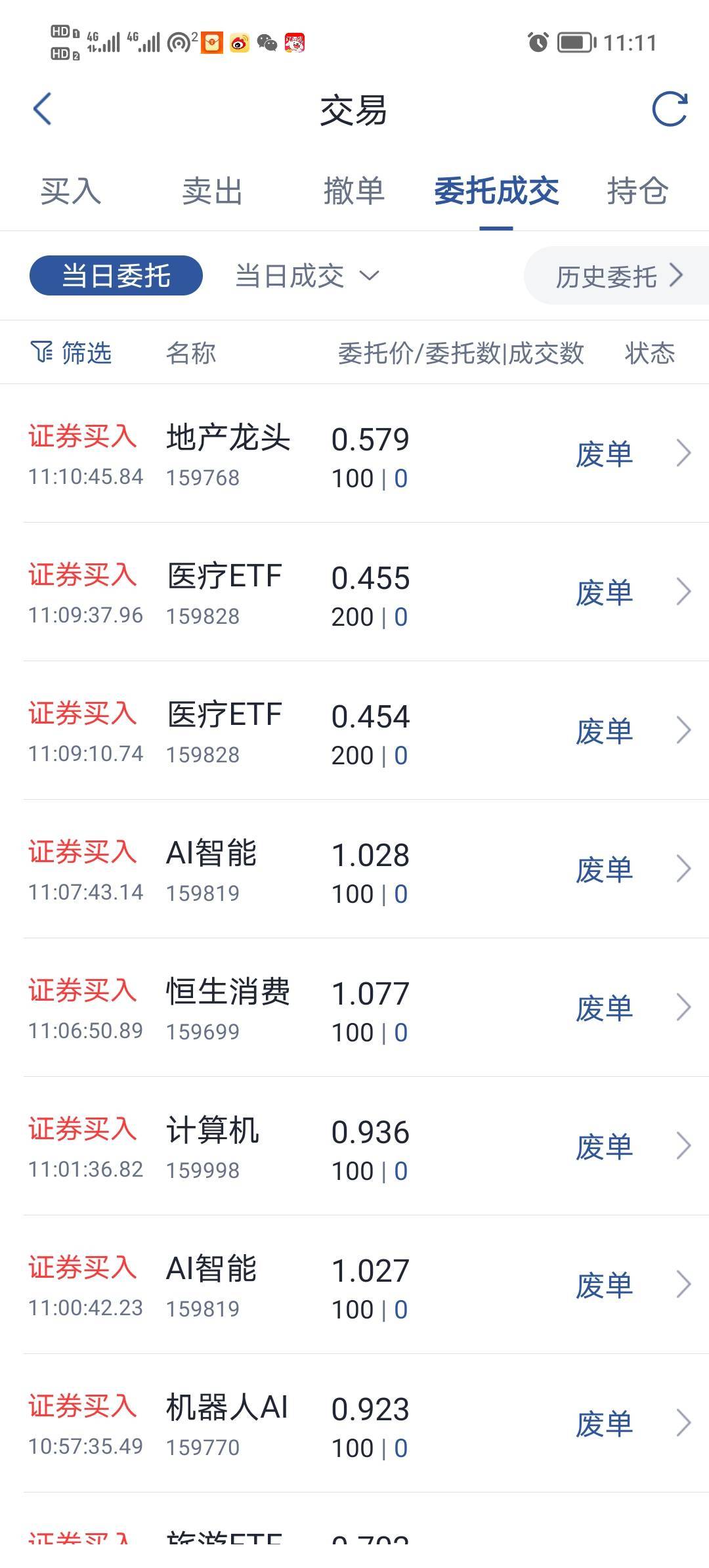 怎么etf买不了，买完了就废单

22 / 作者:打昏过去了 / 