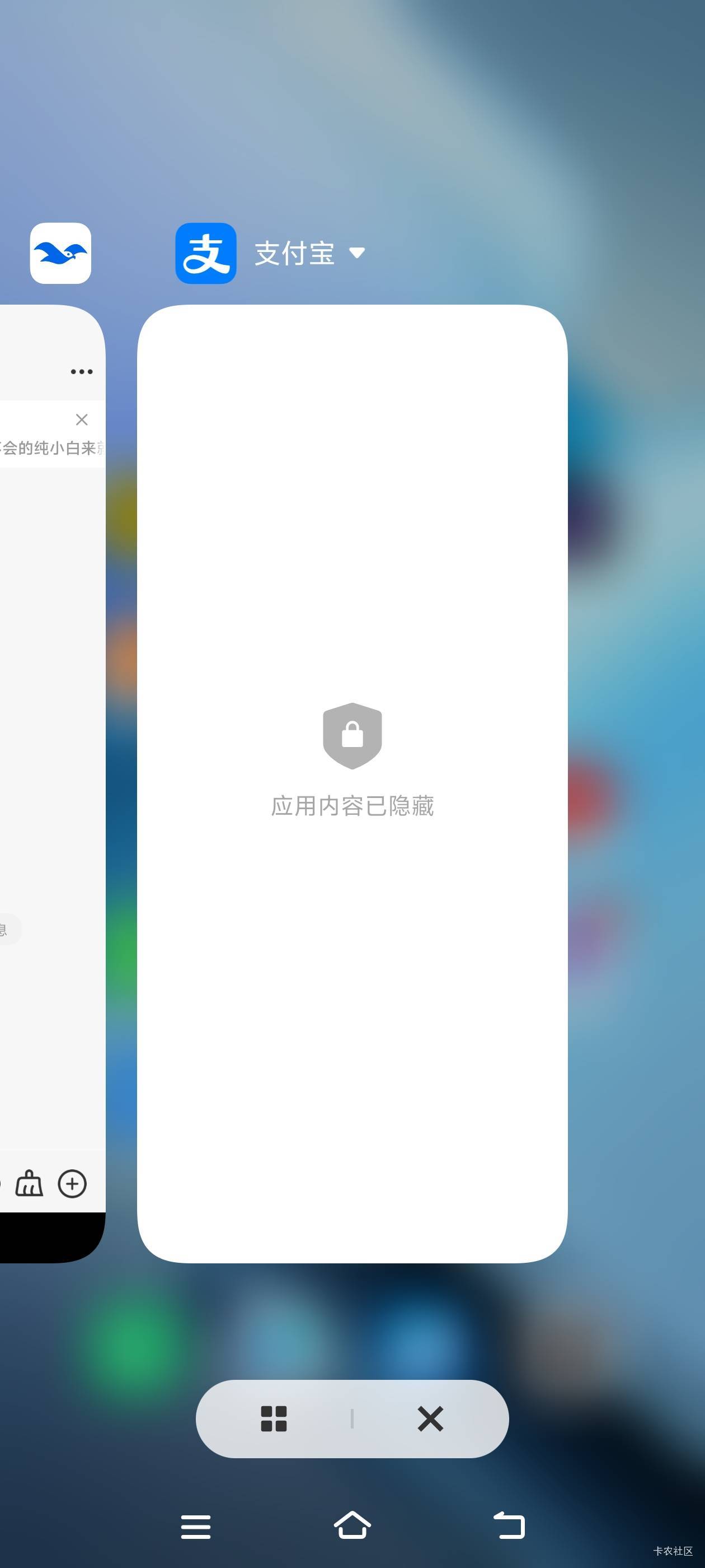 为啥我这个支付宝截图后台，总是这样，已隐藏

73 / 作者:萧瑟秋风今右是 / 