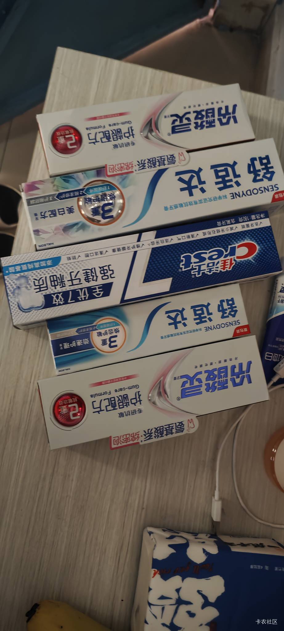 一次性在京东买了这么多牙膏，也不知道哪款好用

41 / 作者:卡农豆包 / 