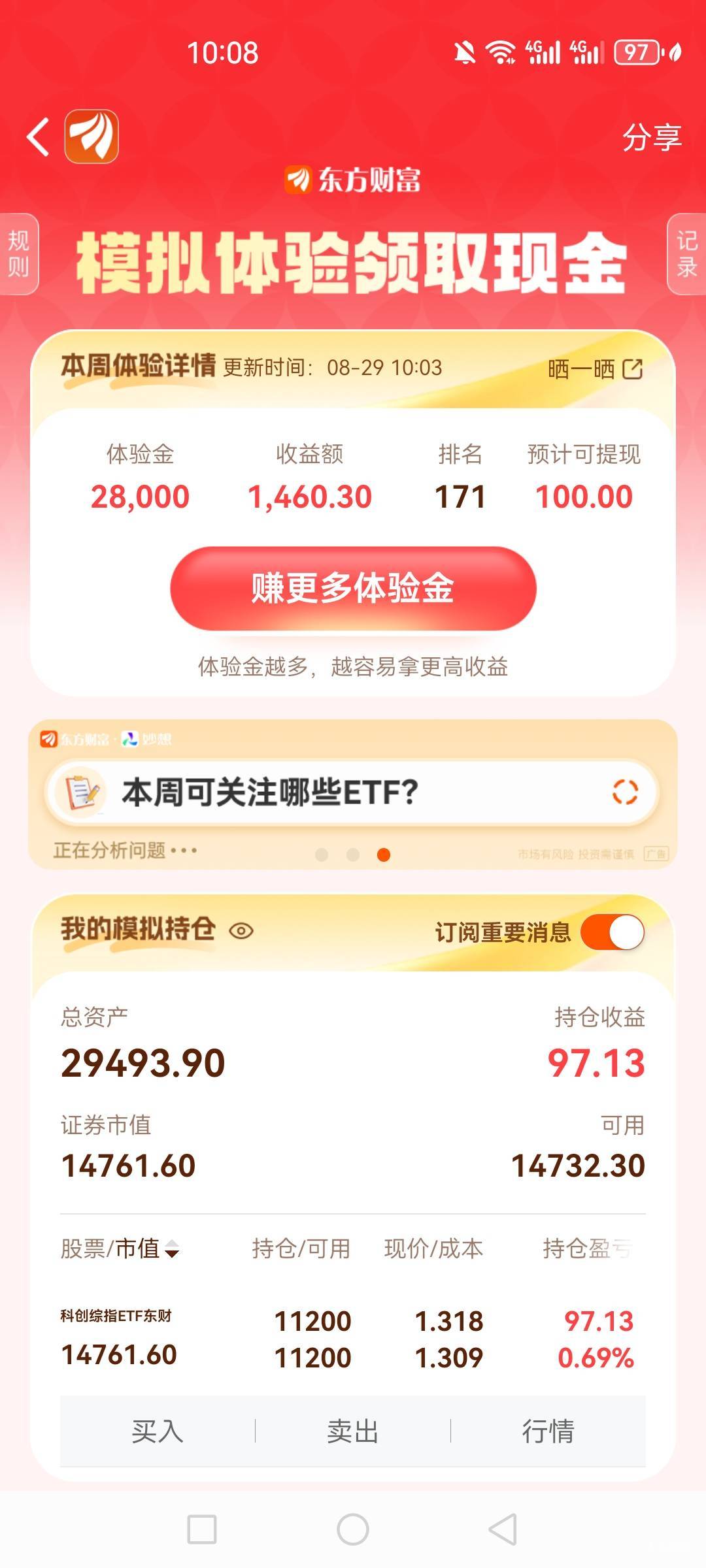 不知道卖不卖了，就希望保1000就行

91 / 作者:五斗金库 / 