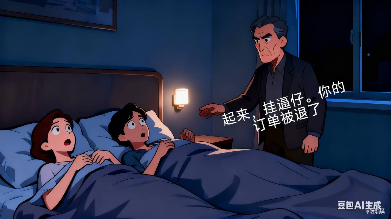 你退款就退款好歹等老哥住完再退，半夜被薅起来？。

4 / 作者:北纬深沉 / 