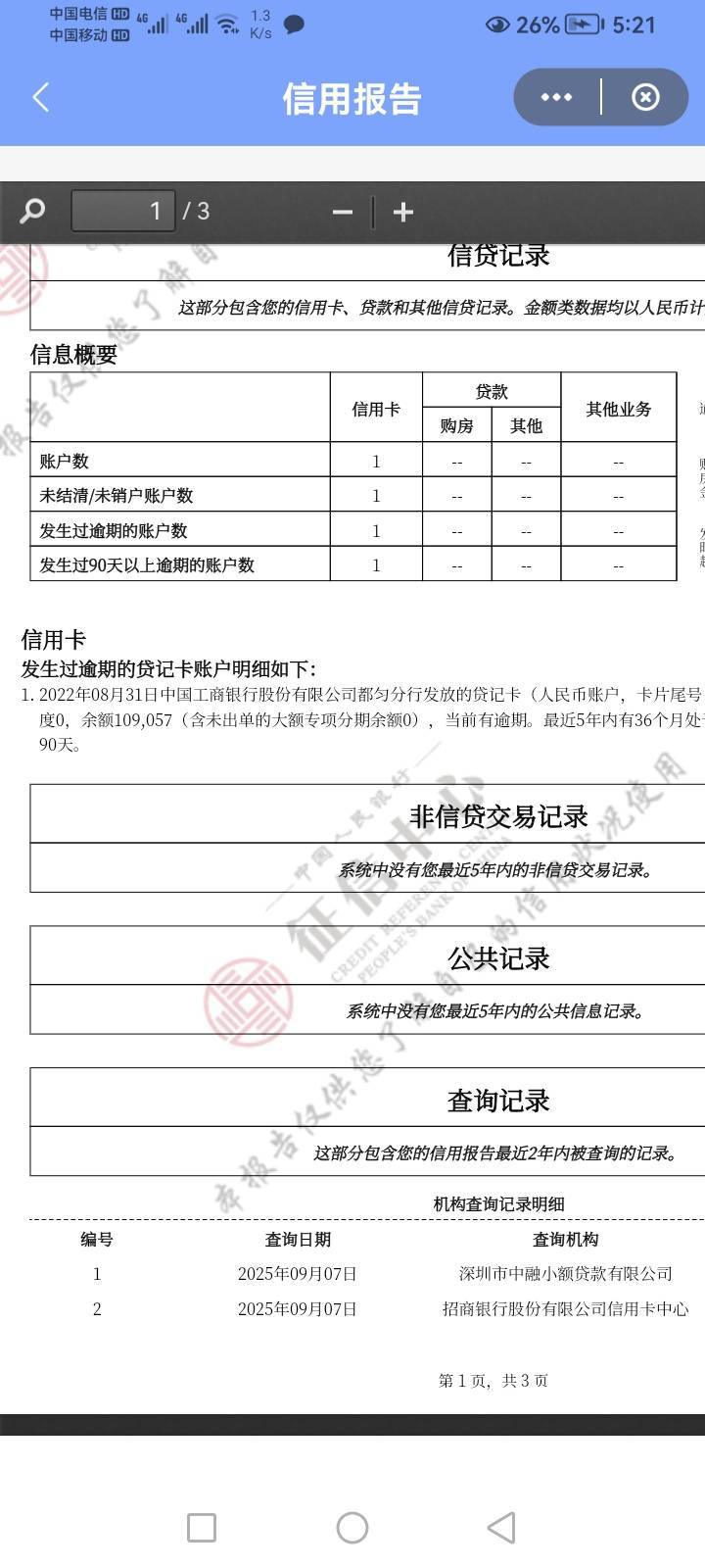 我这个征信可以吗，为啥不给我批卡

57 / 作者:葫芦岛第一盗号王 / 