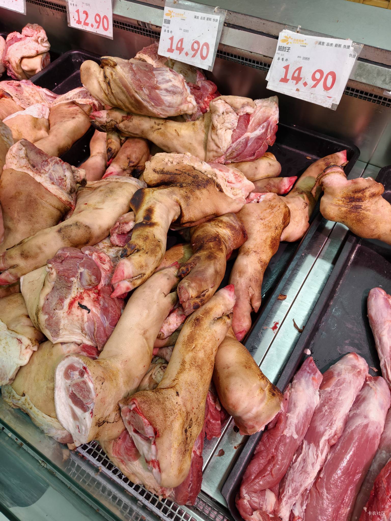 老哥们，这超市的不是冻猪脚吧，挺便宜

61 / 作者:菲菲飞呀飞 / 