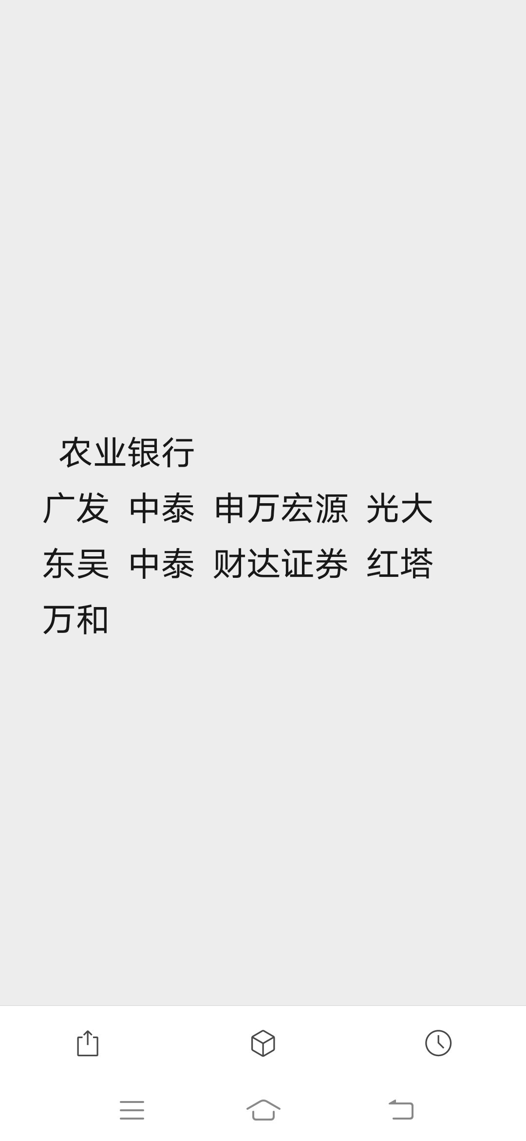 老哥们 农行看了一眼 有这几个证券 这些好销吗 工行建行还有一堆证券没销 还是说把所43 / 作者:人生海海鸭 / 