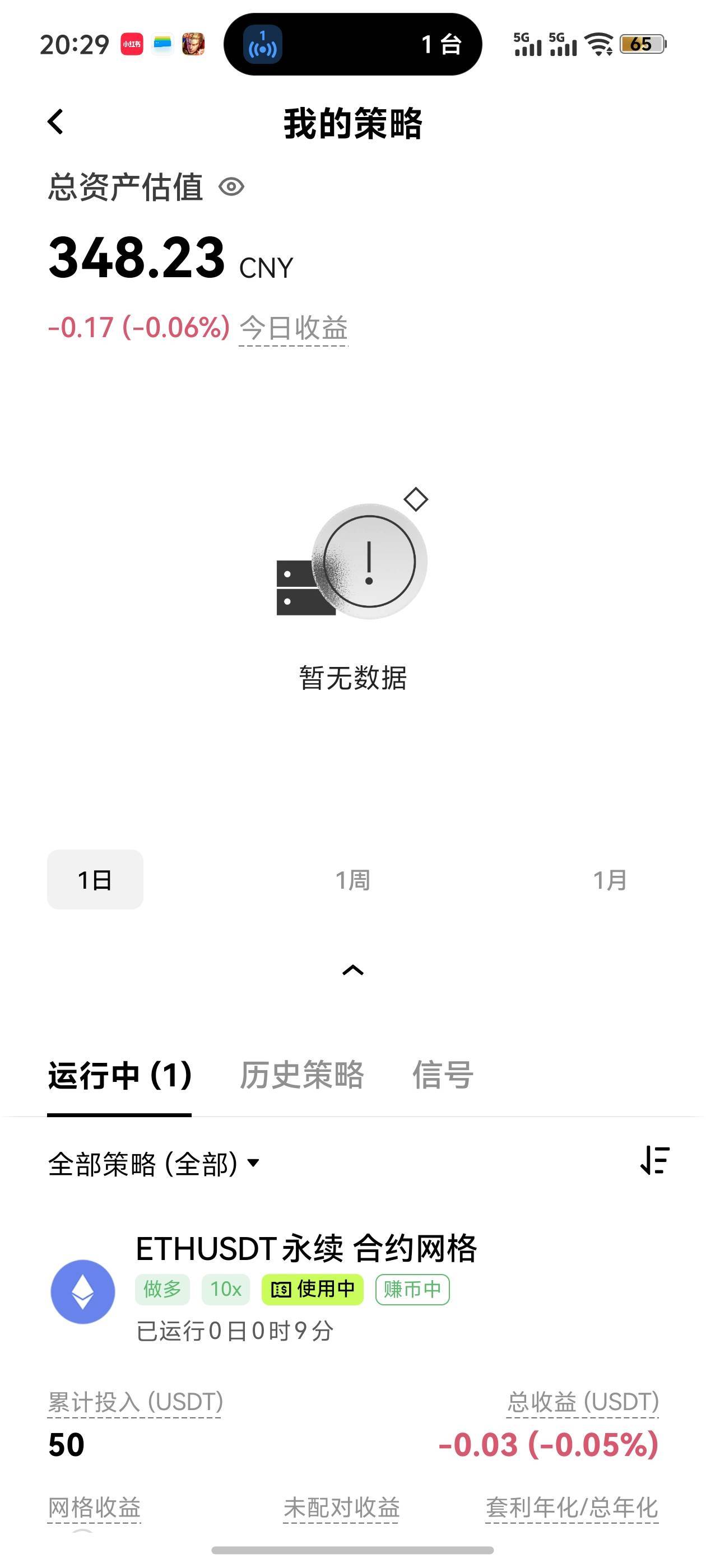欧易的这个新人50策略卷，点了使用就不用管了吧，我看都是固定的，三天后结束，也玩不30 / 作者:挽风与安歌 / 