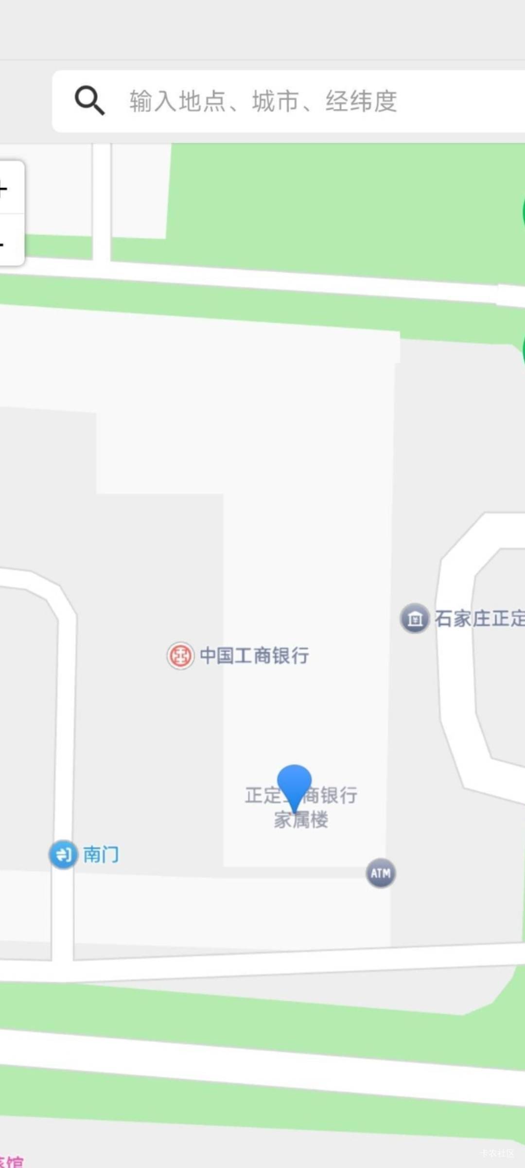 河北正定支行搞定，第一要清除数据，第二要手动点这个位置，进去生活看看定位在不在石5 / 作者:傲气飞哥 / 