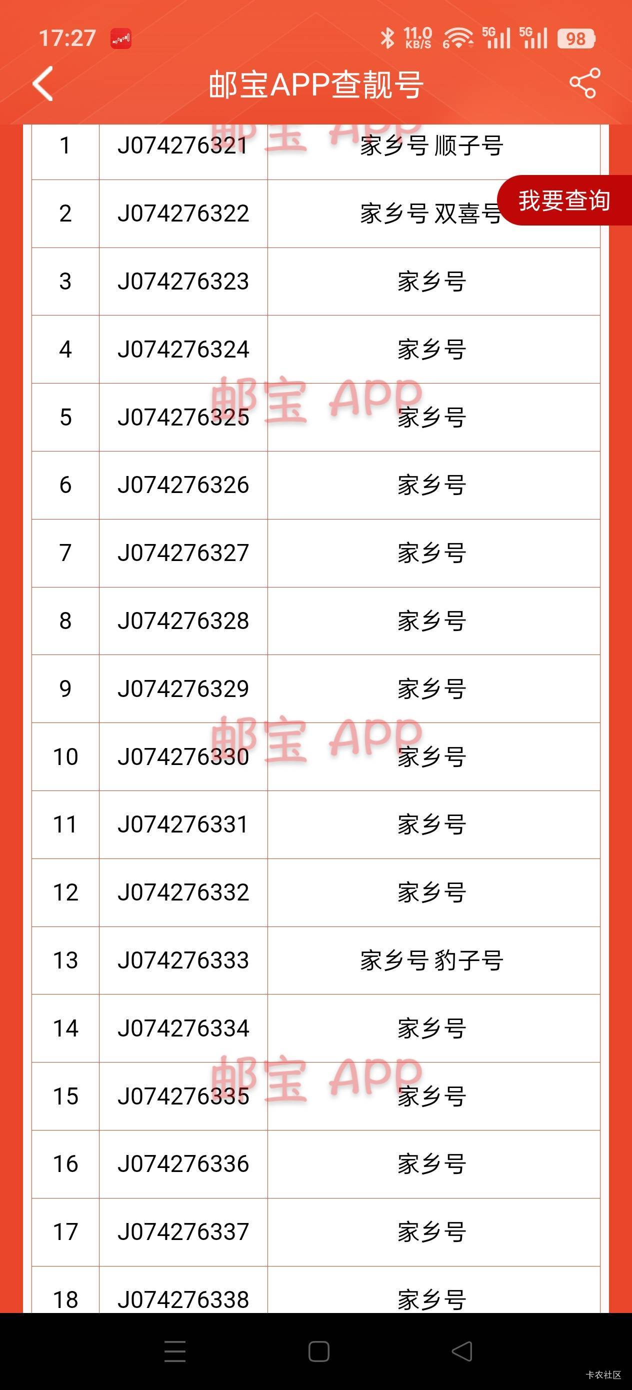 今天领的这个号码怎么样 

99 / 作者:Zrn章若楠 / 