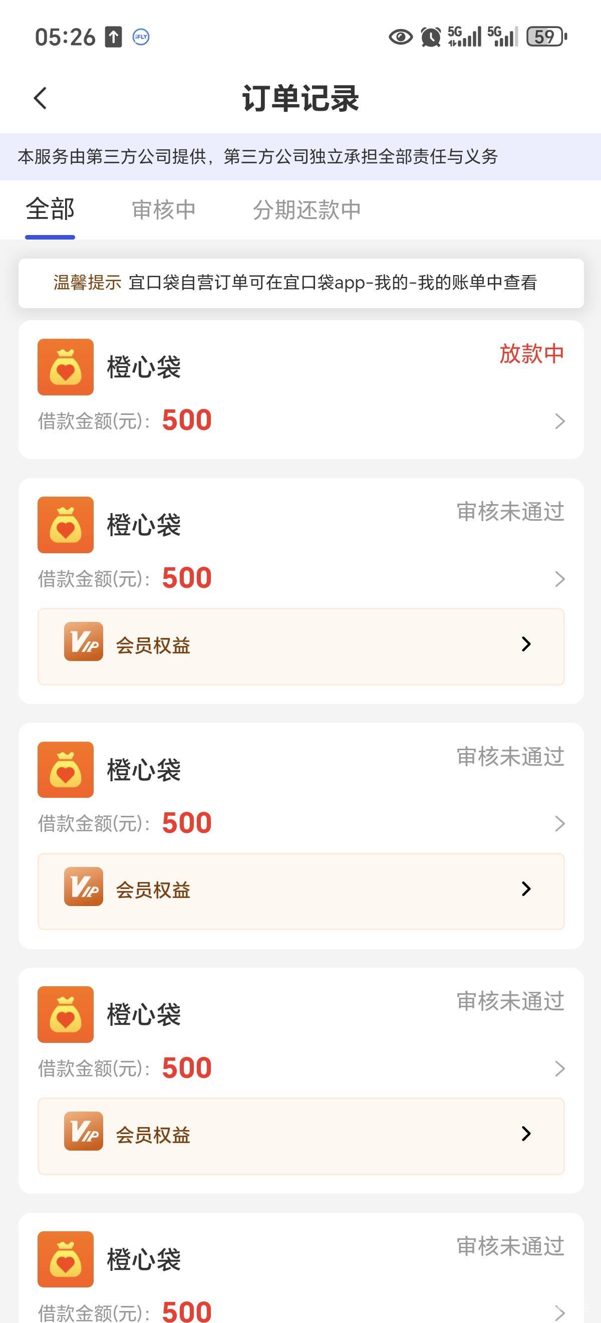 早知道25号就给宜口袋扣会员费了，没给现在申请第二笔一直审核不通过，现在挂壁了会员95 / 作者:女貌郎才 / 