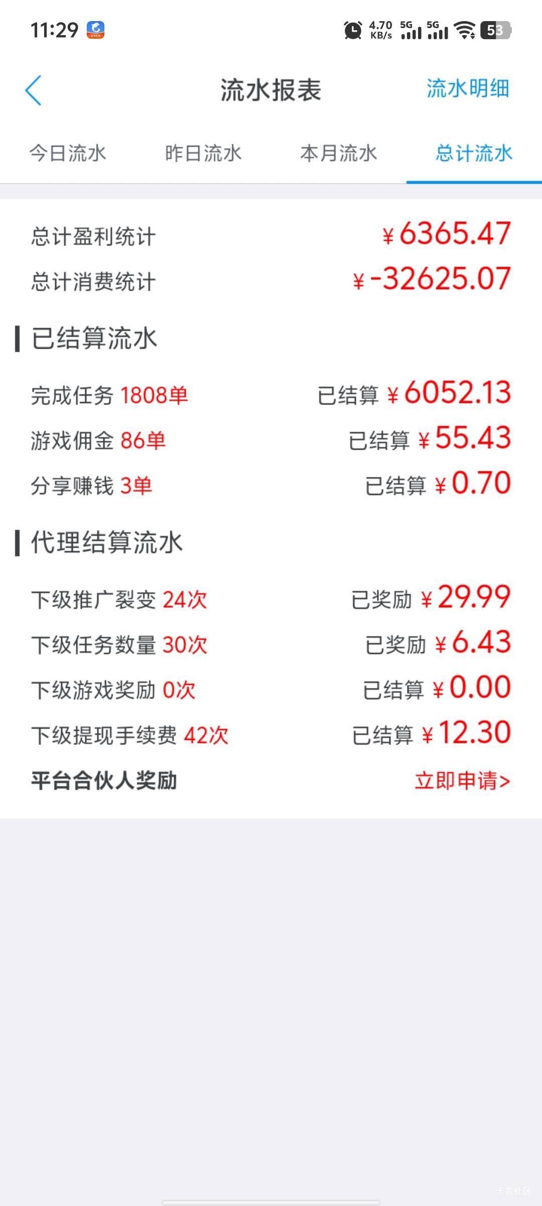 我拉了一个小号，为了徒弟发布任务审核成功的12块，随便发了个任务，自己大号做，提现63 / 作者:卡农幸运男神 / 