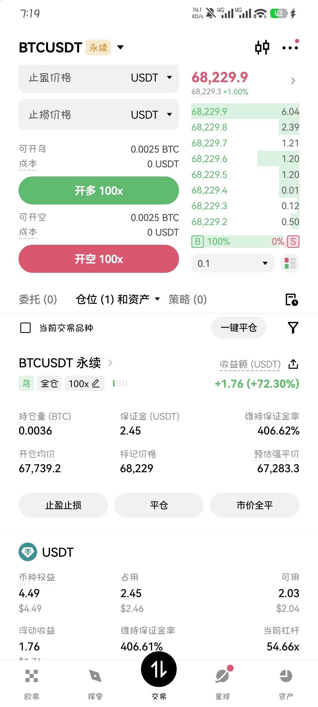 到底多少点平仓啊，我就想搞包烟钱

41 / 作者:撸口狂魔1996 / 