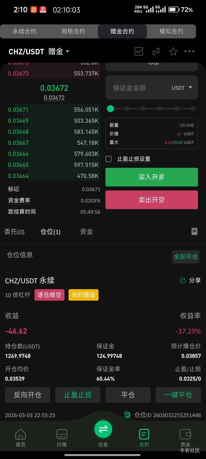 完蛋了要爆仓了，全都是红了，你绿啥啊绿亏我做空你，太让我失望了

70 / 作者:Get沐沐 / 