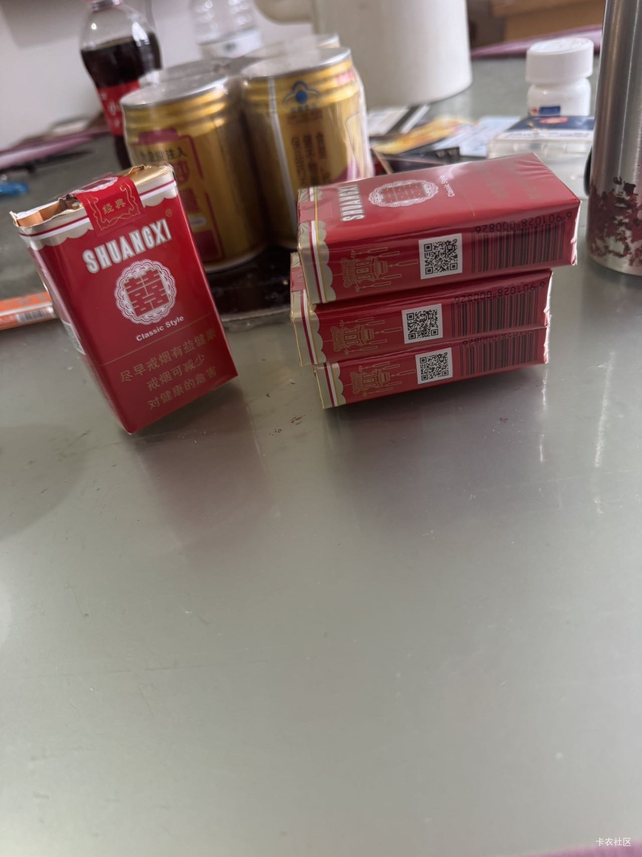 老哥们，这种经典软双喜，一箱大概多少条，我想买一箱放在家里，住在5楼没电梯，每次85 / 作者:黄大仙11 / 