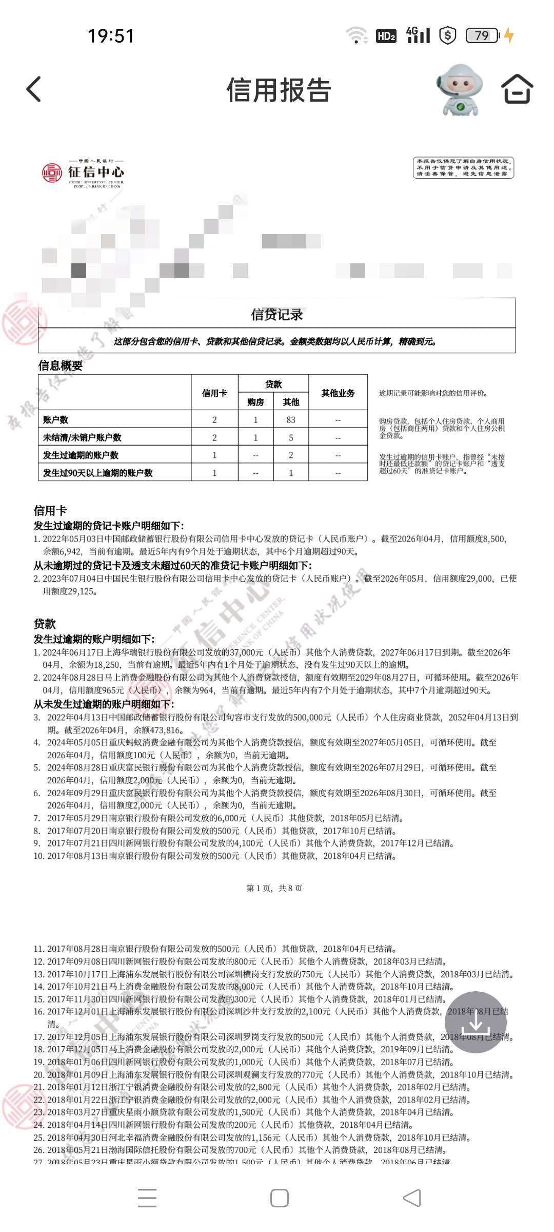 兄弟们帮我看看我这是黑户么两张信用卡都办了个性化分期，但是邮政的月月算逾期，说是37 / 作者:后轱辘 / 