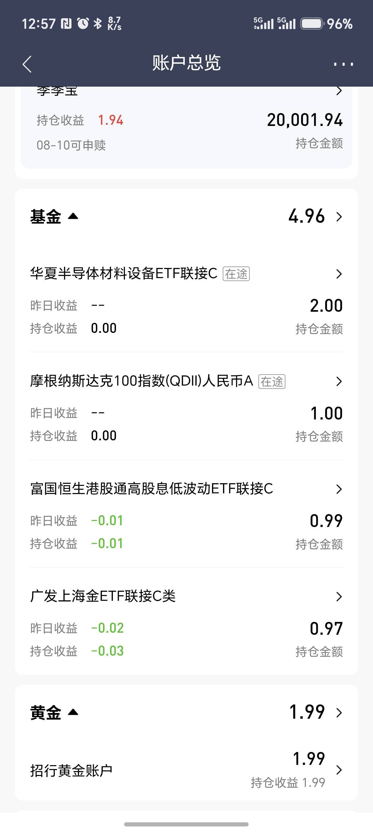 老哥们，现在的基金是真碰不得，全绿了。



84 / 作者:泰若星初级蚕豆 / 