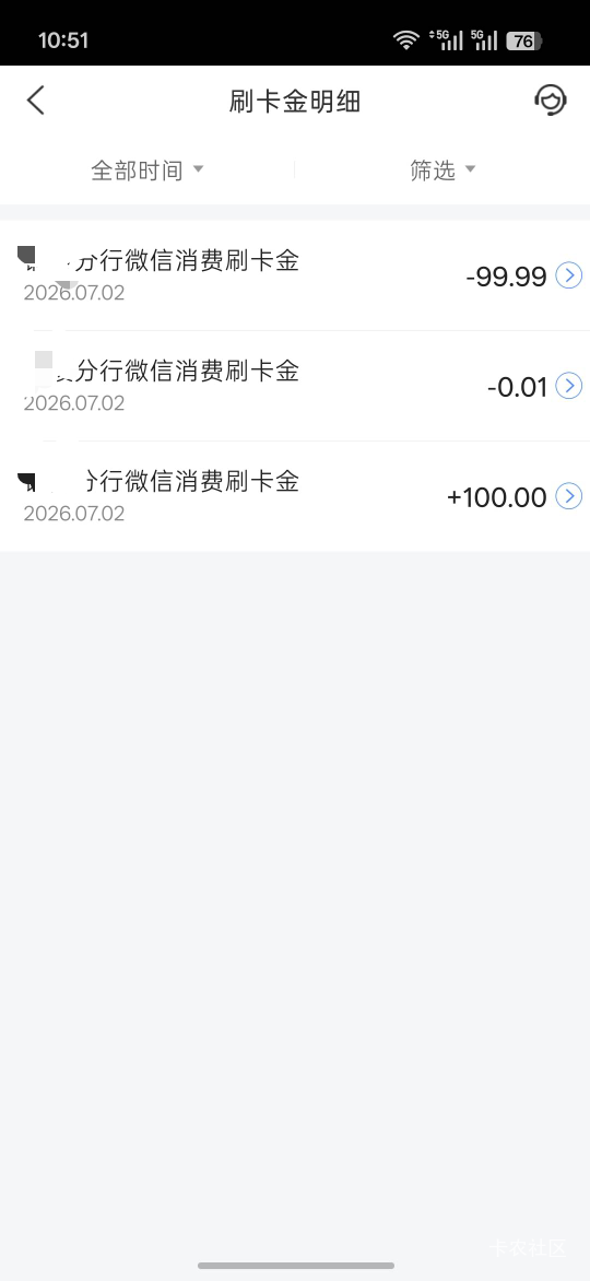 办了张信用卡送了100刷卡金

44 / 作者:热了上上课上课 / 