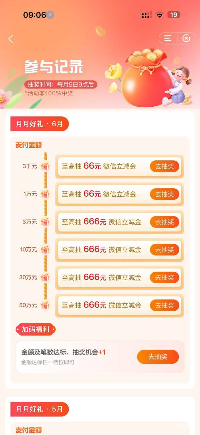 建设银行这个月缩水了啊，参与的人太多了吧，后台察觉，100金额被大幅度削减，必中2个21 / 作者:丶星辰大海 / 