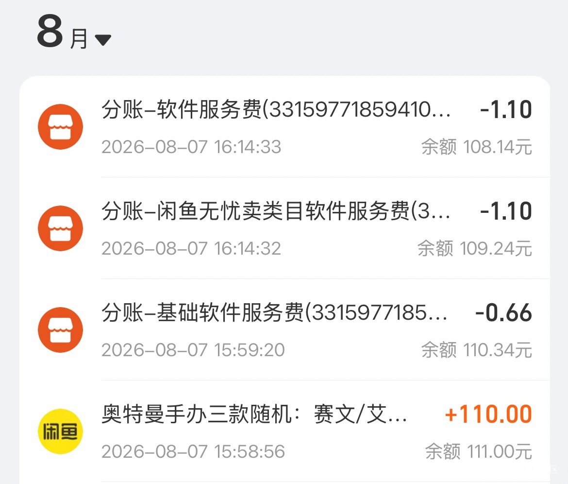 闲鱼出个东西，扣三次手续费，越来越恶心人了

27 / 作者:只身赴清池 / 