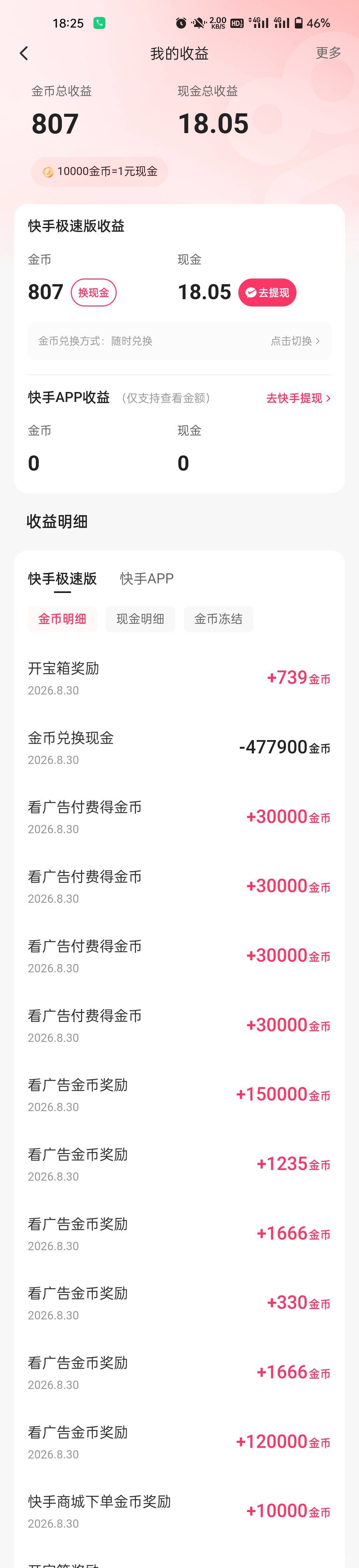 快手好多金币，我没碰瓷，我都是京东真实下的1分

57 / 作者:生蚝熟了 / 